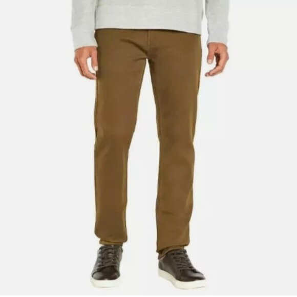 NEW Banana Republic  Men's 38x30 5 Pocket Tan Pants Cotton & Spandex Slim Fit - Picture 1 of 10